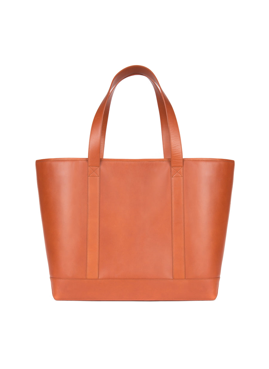 Large Tote in Cognac and Montunas