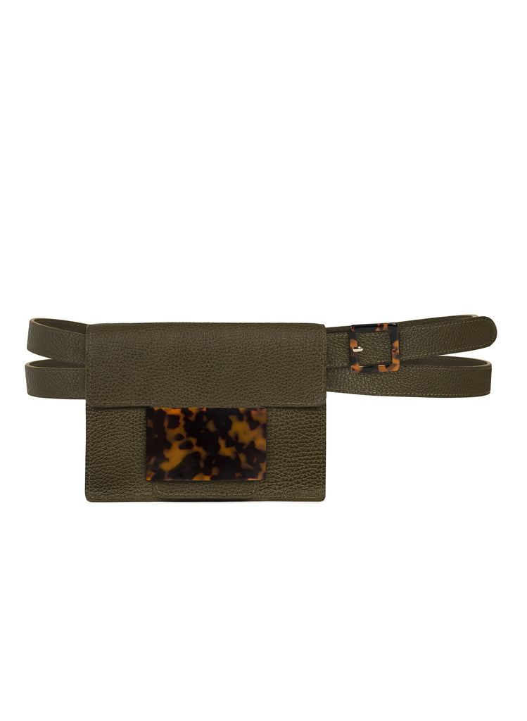 Convertible Belt Bag in Army Green